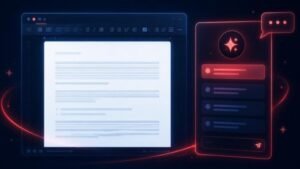 Documento do Word com painel lateral de IA, representando o ChatGPT no Word